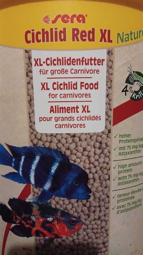 Sera Cichlid Red XL Nature Comida Para Peixes Grandes Carcavelos E