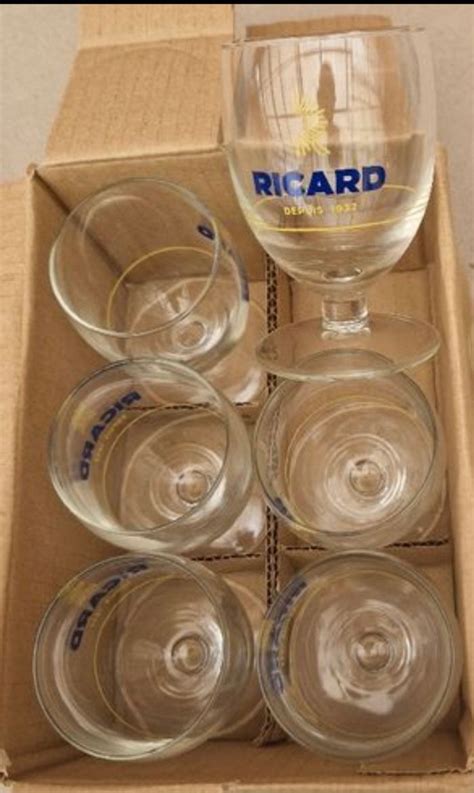 Lot De 6 Verres Ballons Ricard Ricard Beebs