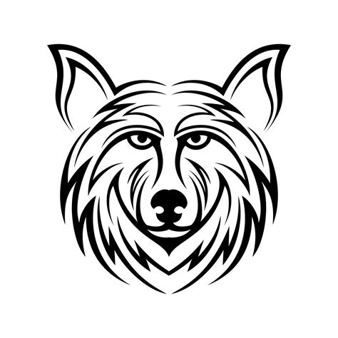 Wolf Head Tattoo Design Vector 6299472 Vector Art At Vecteezy