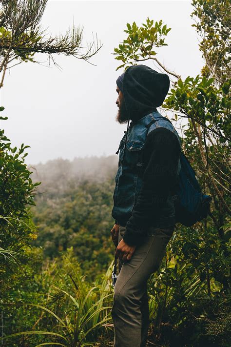 Man Looking At Forest By Stocksy Contributor Andrey Pavlov Stocksy