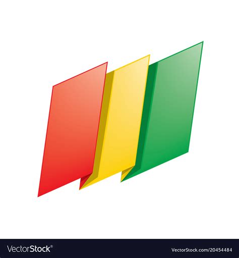 Guinea flag Royalty Free Vector Image - VectorStock