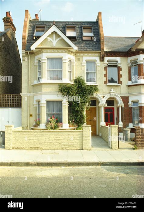 Exterior Of A Semi Detached Edwardian Townhouse With A Loft Conversion