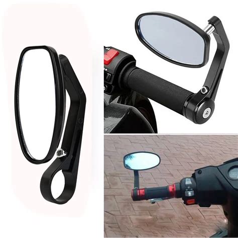 Universal Rear Mirrors Motorcycle Handlebar Scooters Rearview Mirror