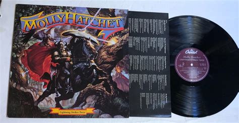 Lightning Strikes Twice By Molly Hatchet Lp Southern Rock Nm 4662830694