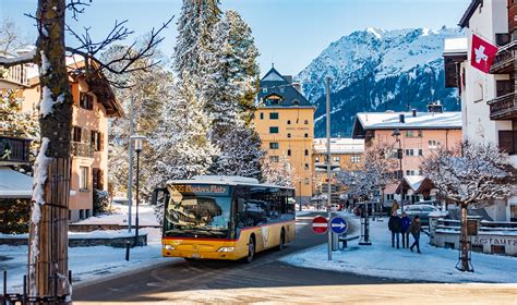 Postauto Klosters Klosters Platz Bahnhofstrasse Mercedes Flickr