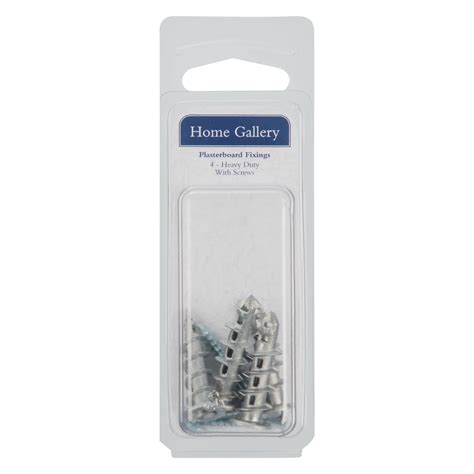 Home Gallery Plasterboard Fixings, Pack of 4