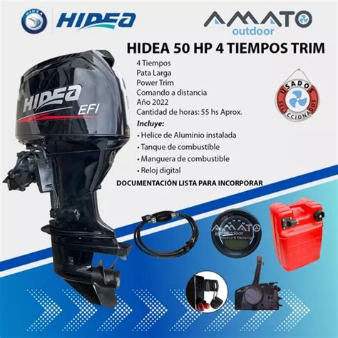 Motor Fuera De Borda Hidea Hp Tiempos Usado Mercadolibre