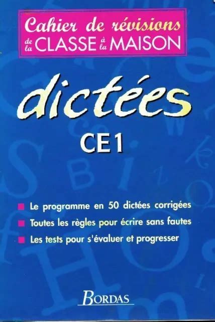 2592261 CAHIER de révisions Dictées CE1 Marie Christine Olivier