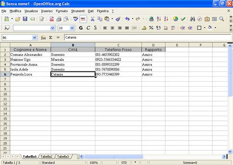 Stampare Una Tabella Di Ricerche Con Il Foglio Elettronico Calc