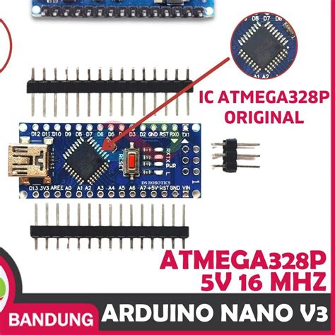 Jual ARDUINO NANO V3 ATMEGA328P PU 5V ARDUINO NANO ATMEGA328 TANPA