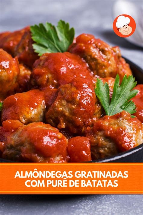 Receita de Almôndegas gratinadas purê de batatas enviada por