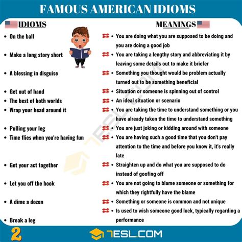 Popular American Idioms You Need To Know Esl