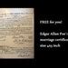 Edgar Allan Poe The Raven Original Handwritten Manuscript Pages Junk