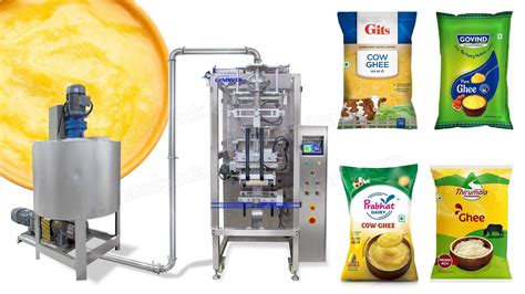 Automatic Ghee Pouch Vertical Form Filling Sealing Packing Machine