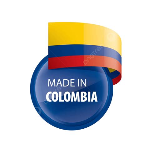 Ilustración Vectorial De La Bandera De Colombia Sobre Un Fondo Blanco Vector Png Fiesta