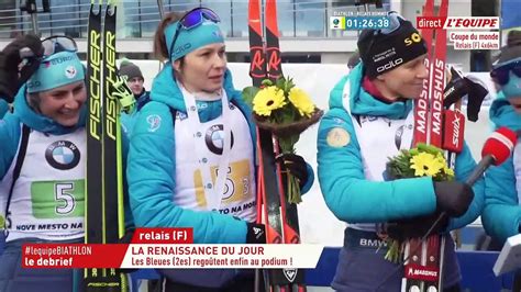 Biathlon Replay Relais Femmes De Nove Mesto Debrief Vid O