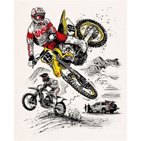 Jual Hiasan Dinding Poster Motor Cross Plus Figura Uk Shopee