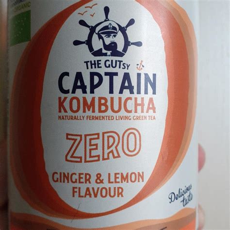 Captain Kombucha Zero Ginger Lemon Flavour The Gutsy Kalorie Kj A