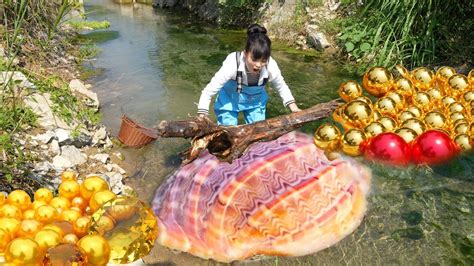 Full Load Of Goldobtaining Mutated Giant Clams In The River