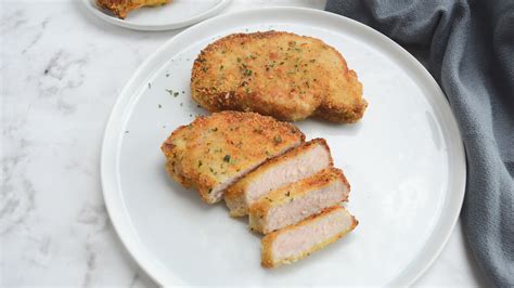 Air Fryer Parmesan Crusted Boneless Pork Chop Recipe