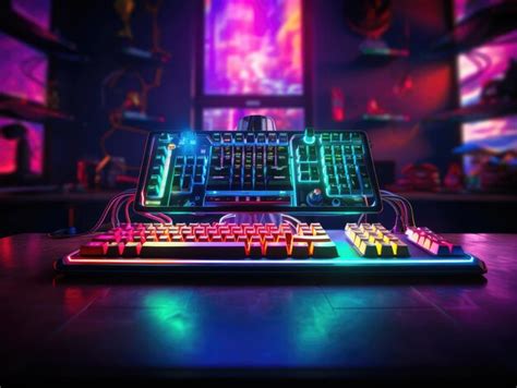 Premium AI Image | gaming keyboard Most Amazing and Trending HD wallpaper