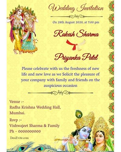 Free Indian Wedding Invitation Card Maker Online Invitations