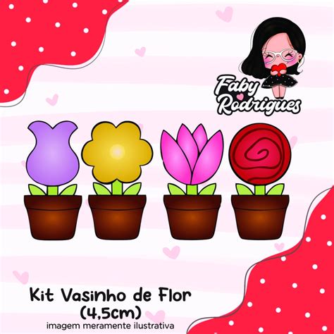 Cortador Kit Vasinho De Flores Cd Faby Rodrigues