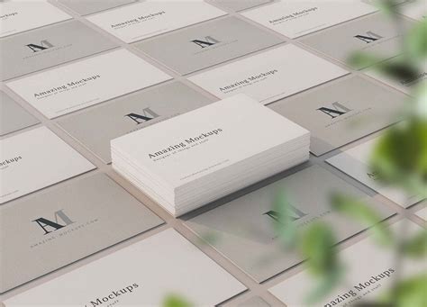 Free Elegant Business Card Mockup Mockuptree