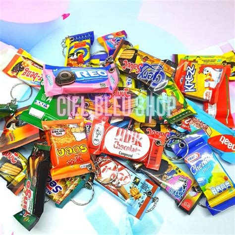 Jual GANTUNGAN KUNCI SNACK MAKANAN RINGAN CEMILAN GANCI KEYCHAIN CIEL