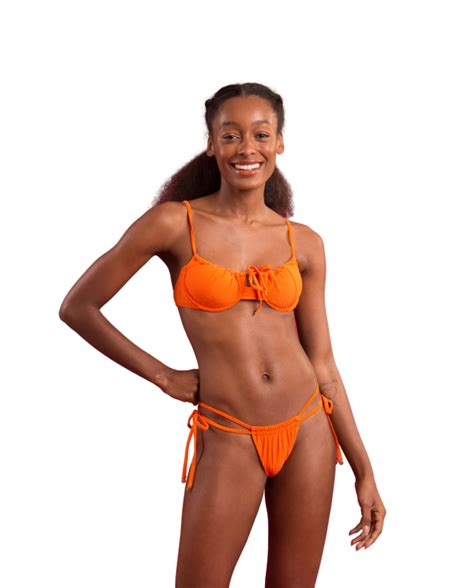 Bikini Tops Top Dots Orange Balconet Tie Marke Rio De Sol