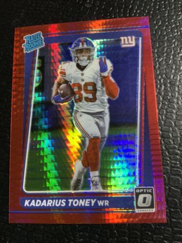 2021 Panini Donruss Optic Rated Red Hyper Prizm Kadarius Toney 212