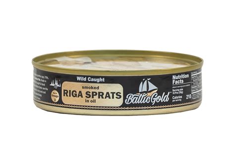 Baltic Gold Wild Caught Smoked Riga Sprats In Oil Tangiersmarket