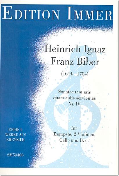 Biber Heinrich Ignaz Franz 1644 1704 Sonate Nr 4 für Trompete 2