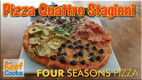 Easy Four Seasons Pizza Quattro Stagioni Youtube