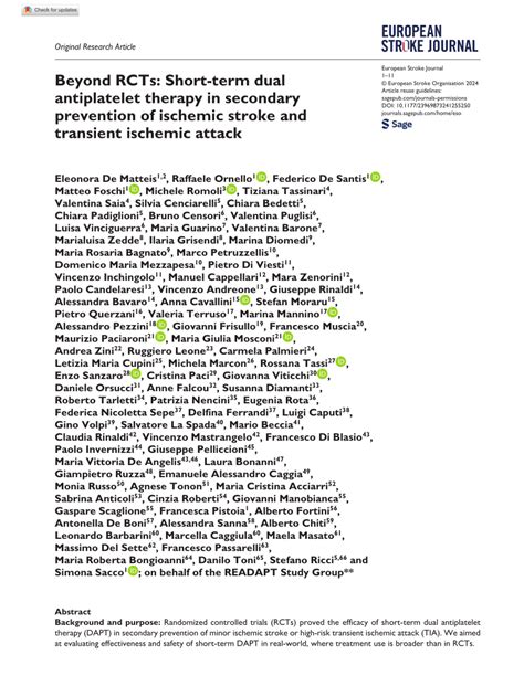 Pdf Beyond Rcts Short Term Dual Antiplatelet Therapy In Secondary