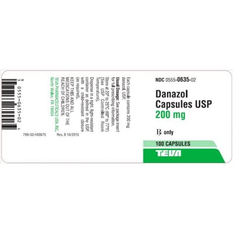 DANAZOL 200MG RX Products