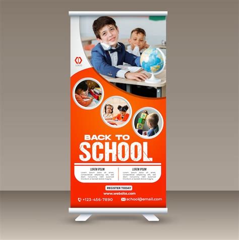 Premium Vector Education Rollup Banner