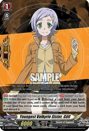 Youngest Valkyrie Sister, Göll [D Format] Record of Ragnarok | Vanguard ...