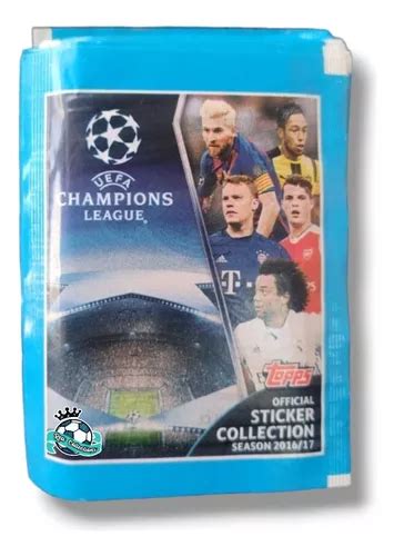 25 Sobres Champions League 2016 2017 Topps 125 Estampas Meses Sin