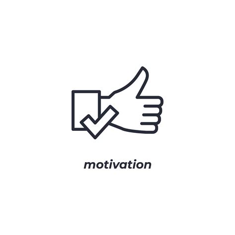 Vector sign motivation symbol is isolated on a white background. icon color editable. 20594772 ...