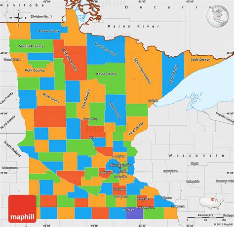 Political Map Of Minnesota – Map Vector