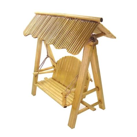 1 12 Échelle Maison de Poupée Bambou Miniature Balançoire Chaise Mini