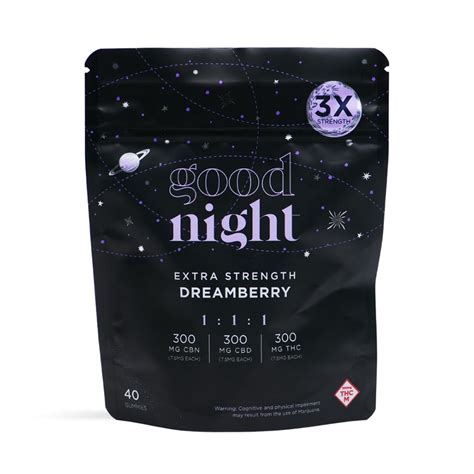 Extra Strength Dreamberry Gummies Pack Mg Cbd Mg Cbn Mg