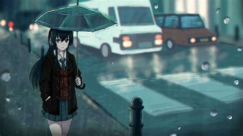 Rainy Aesthetic Anime Wallpaper