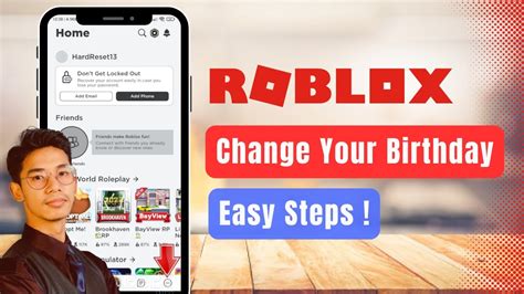 How To Change Your Birthday On Roblox YouTube