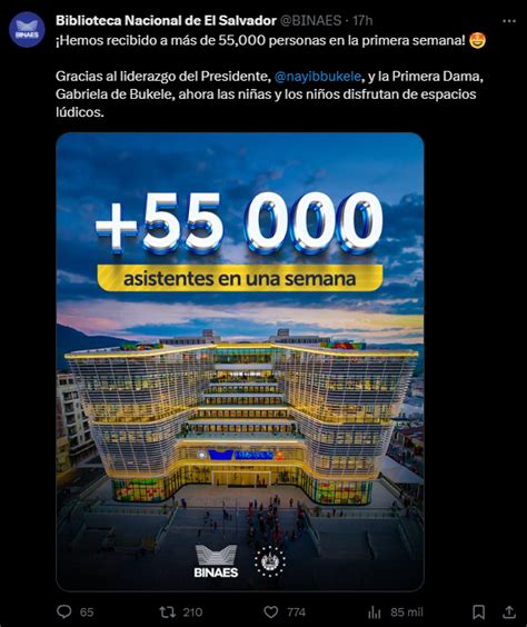 Más de 55 000 visitantes a la Biblioteca Nacional en tan solo una