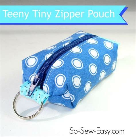 Mini Zipper Pouch Key Fob Sewing Tutorial Sewing