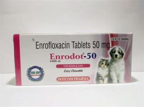 Enrofloxacin Mg Brand Enrodot Tablet For Veterinary Use