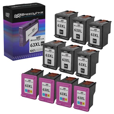 10pk Reman Replacement Ink For Hp 63xl Hp F6u64an F6u63an 6 Hy Black 4 Hy Color Ebay