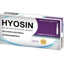 Hyosin Solución inyectable - INFOMERC Vademécum Farmacéutico Bolivia